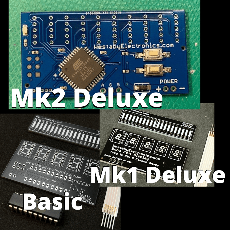 Comparison graphic showing multiple versions of the kit